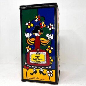 Vintage ROMERO BRITTO 1990 CRÈME DE GRAND MARNIER LIQUEUR Tin Container